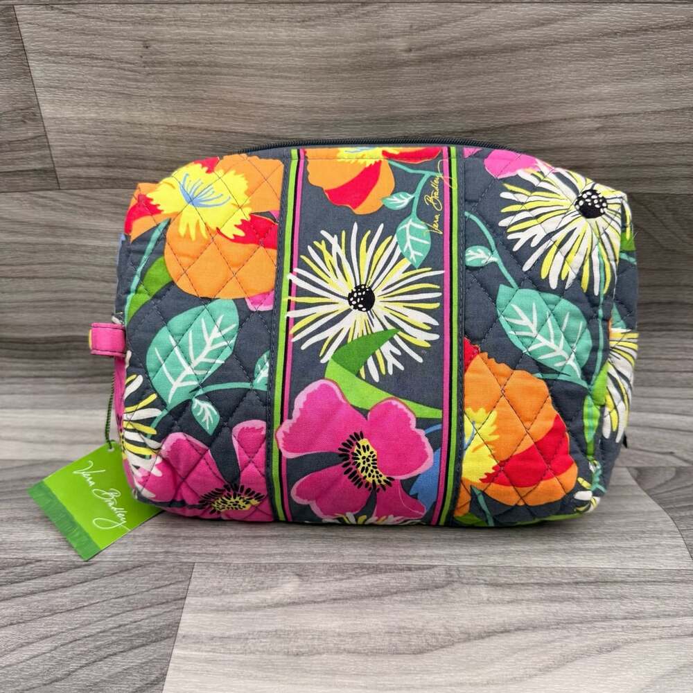Vera Bradley Jazzy Blooms Cosmetic Bag